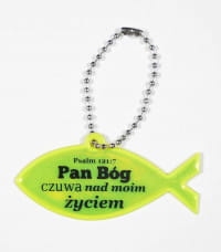 Zawieszka odblaskowa - Pan Bóg czuwa nad moim życiem