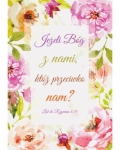 Kartka składana - Jeżeli Bóg z nami, któż przeciwko nam?