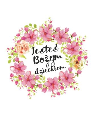 Kartka składana Jesteś Bożym dzieckiem.jpg