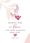 Kartka składana - Raduj się w Panu