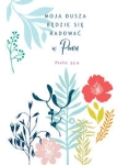 Kartka składana - Moja dusza radowac się bedzie w Panu