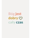 Kartka składana - Bóg jest dobry cały czas