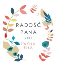 Kartka składana - Radość Pana jest twoją siłą