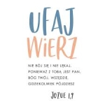 Kartka składana - Ufaj, wierz