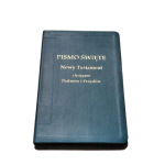 Nowy Testament z  księgami Psalmów i Przysłów, UBG Uwspółcześniona Biblia Gdańska, format średni, kolor morski