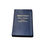 Nowy Testament z  księgami Psalmów i Przysłów, UBG Uwspółcześniona Biblia Gdańska, format średni, kolor granatowy