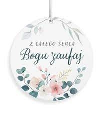 Zawieszka zapachowa do samochodu - Z całego serca Bogu zaufaj