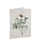 Kartka składana - Tobie ufam, nie lękam się (kwiat)