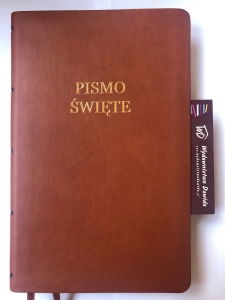 Uwspółcześniona Biblia Gdańska UBG, mały format powiększony, kolor brązowy